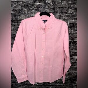 Lands' End Pink Button Down Shirt